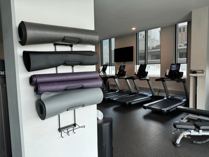 Thompson San Antonio Riverwalk gym yoga mats and treadmills