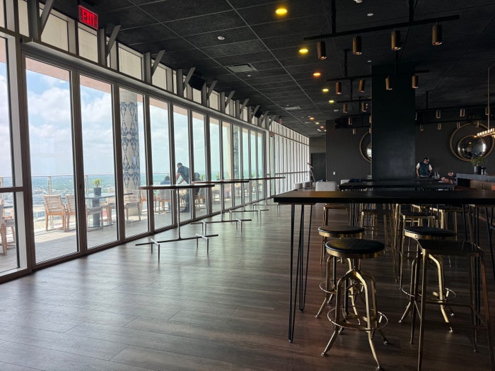 Thompson San Antonio Riverwalk rooftop bar main room