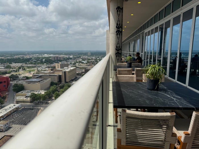 Thompson San Antonio Riverwalk rooftop bar outside seating
