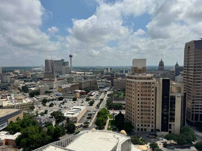 Thompson San Antonio Riverwalk rooftop bar view