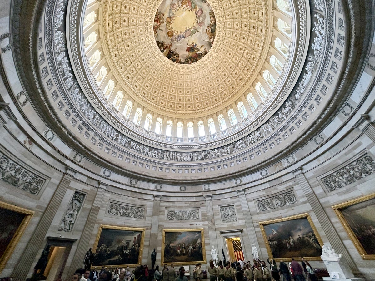 US Capitol dome inside