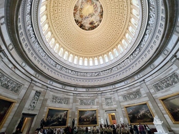 US Capitol dome inside US Capitol dome inside