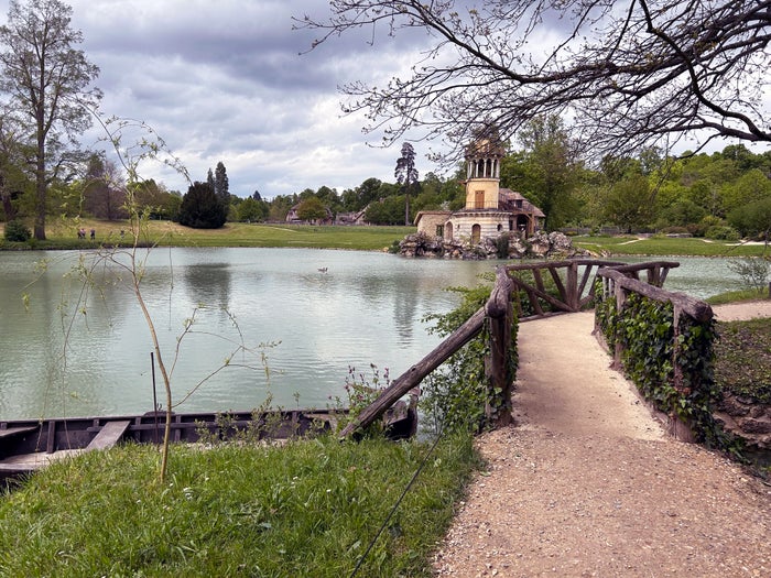 Versailles Gardens Le Petit Hameau bridge Versailles Gardens Le Petit Hameau bridge