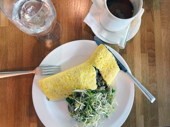 Watergate DC Kingbird mushroom omelet