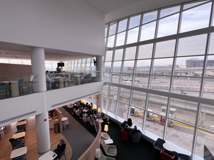 Windows in Air France Lounge at JFK Windows in Air France Lounge at JFK