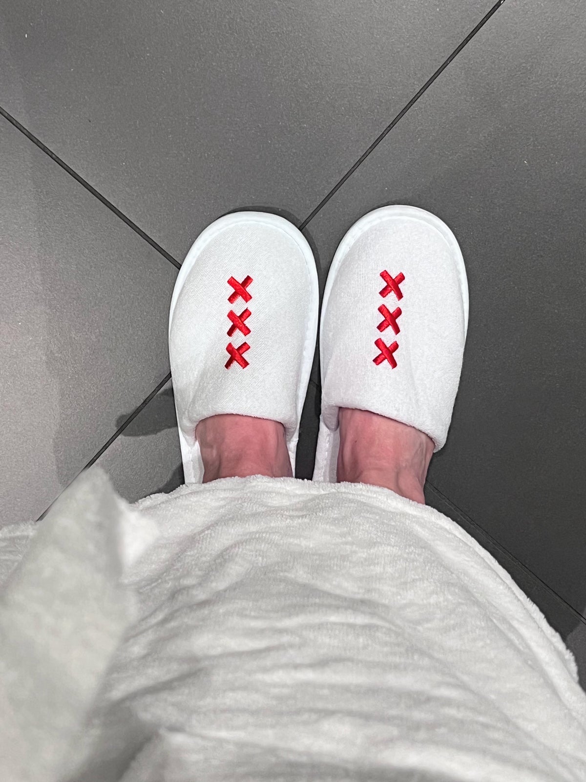 xxx slippers at Andaz Amsterdam