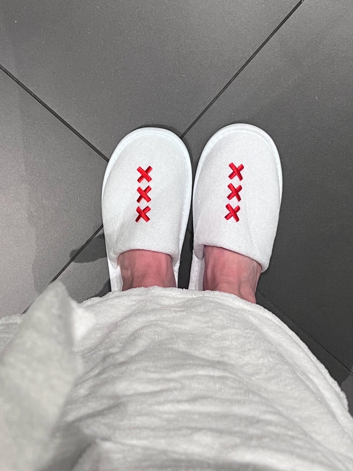 xxx slippers at Andaz Amsterdam xxx slippers at Andaz Amsterdam