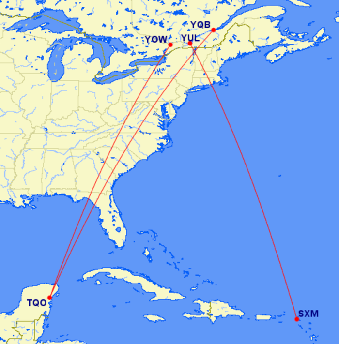 Air Canada New Winter Routes