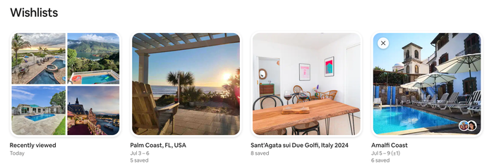 Airbnb Wishlist Screenshot