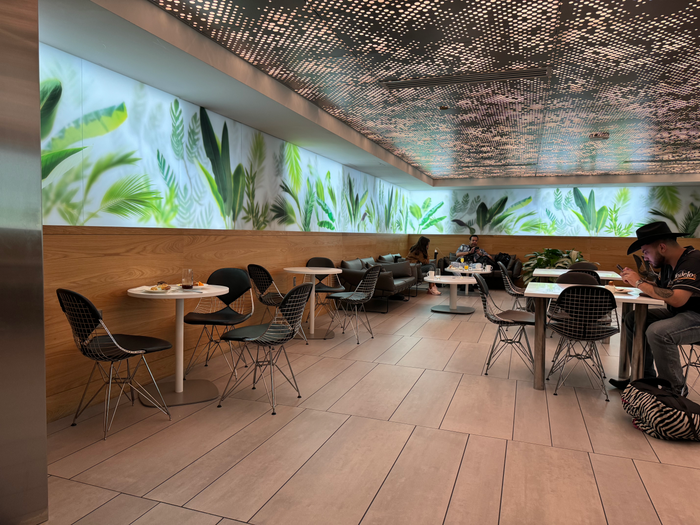 Amex Centurion Lounge LAX restaurant seating