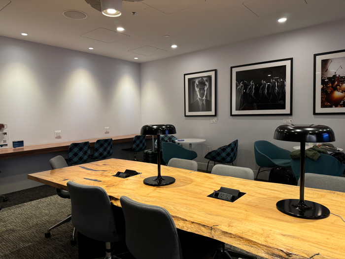Amex Centurion Lounge LAX work space