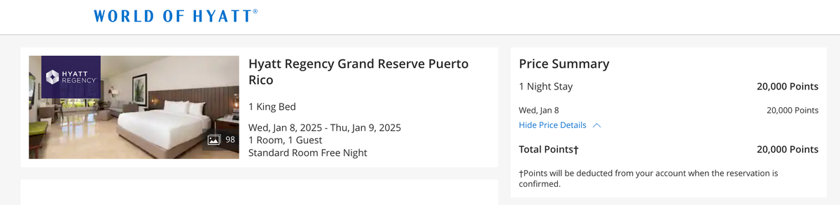 Booking Hyatt Regency Grand Reserve Puerto Rico with points