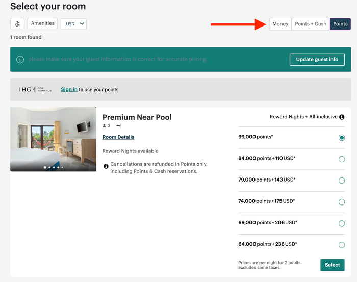 Booking Iberostar wtih IHG points Booking Iberostar wtih IHG points