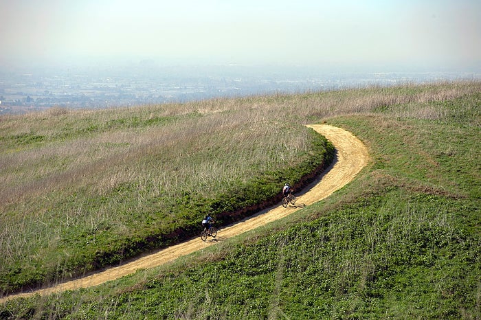Cyclists at Chino Hills State Park Cyclists at Chino Hills State Park