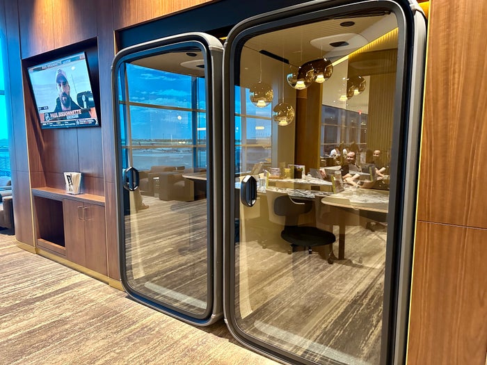 Delta One JFK Lounge Work Pods Delta One JFK Lounge Work Pods
