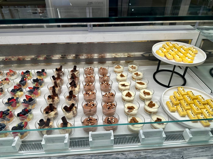 Delta One JFK Lounge dessert Delta One JFK Lounge dessert