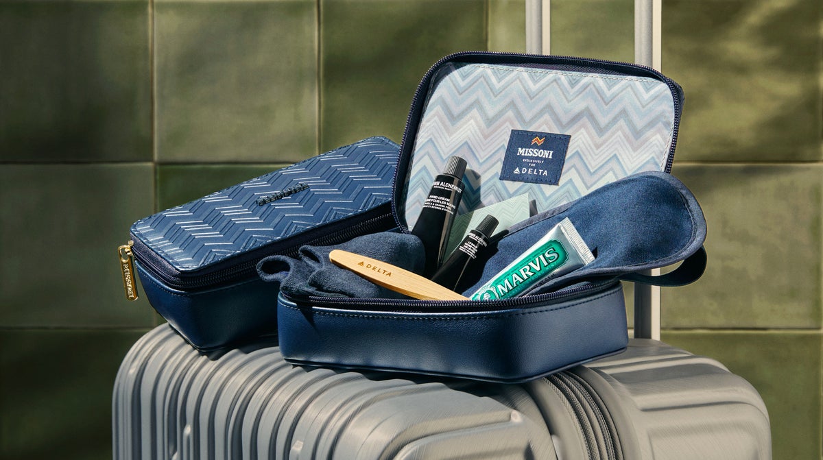 Delta One Missoni amenity kit