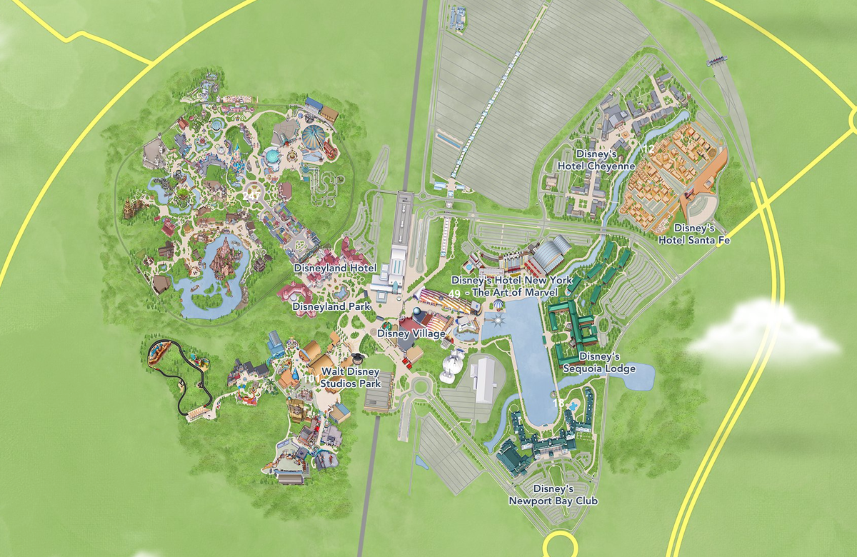 Disneyland Paris map