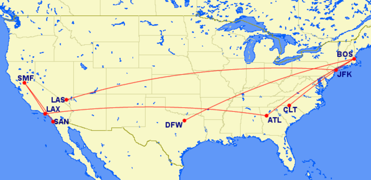 Frontier New Routes For August 2024