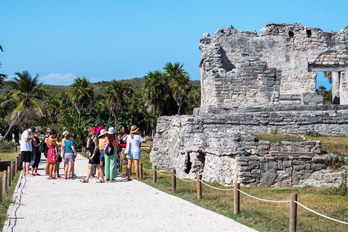 G Adventures tour at Tulum Ruins