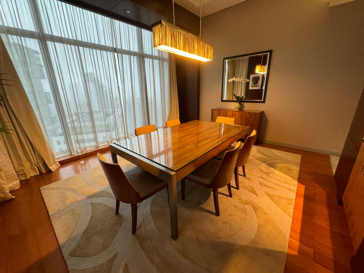 Grand Hyatt Kuala Lumpur Executive Suite Dining Table