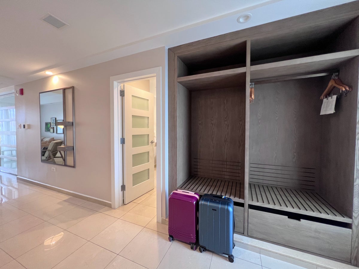 Guestroom closet at Hyatt Regency Puerto Rico