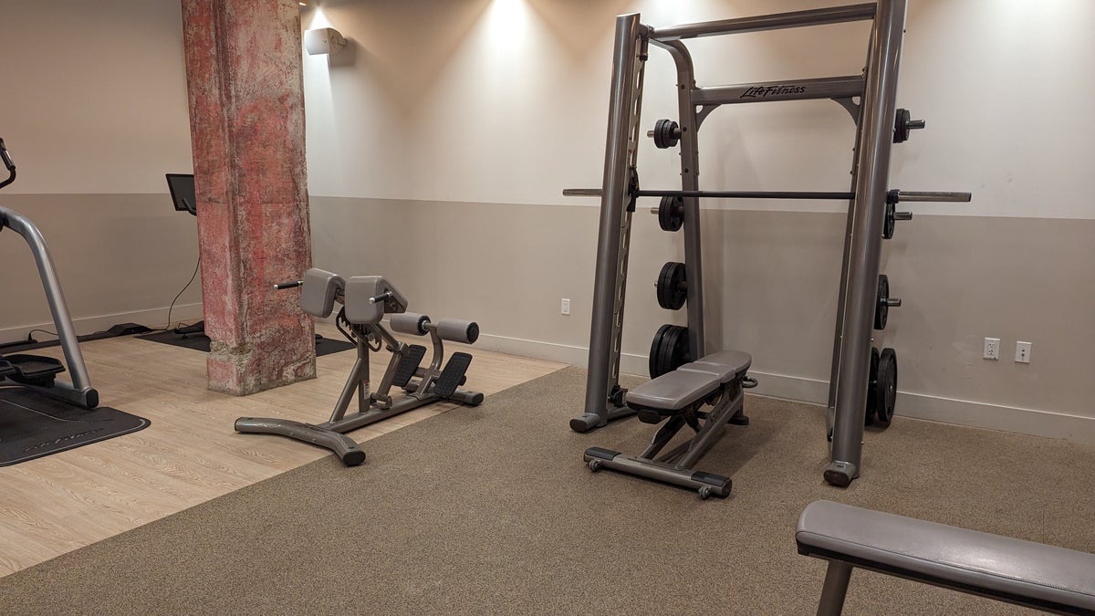 Hotel Kabuki San Francisco amenities fitness center weight rack