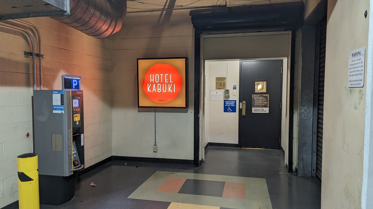 Hotel Kabuki San Francisco amenities parking entrance