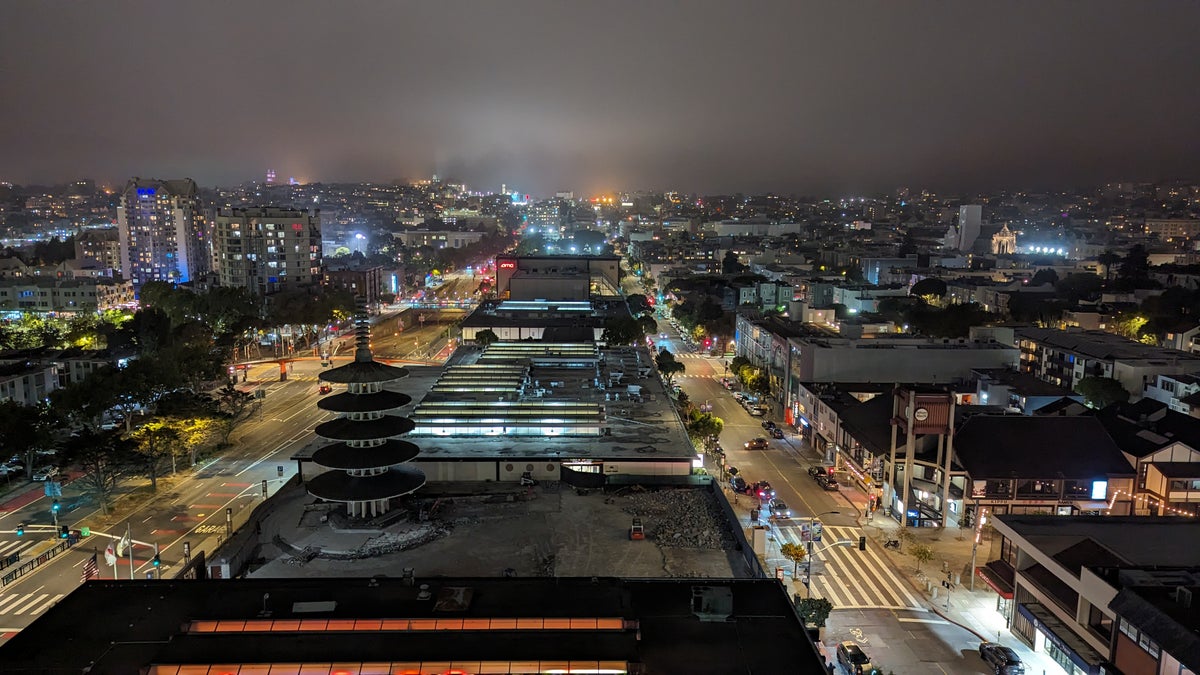 Hotel Kabuki San Francisco guest room view night