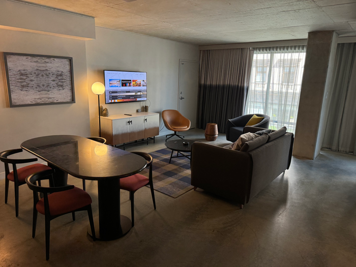 Hyatt Centric Downtown Portland living room Hyatt Centric Downtown Portland living room