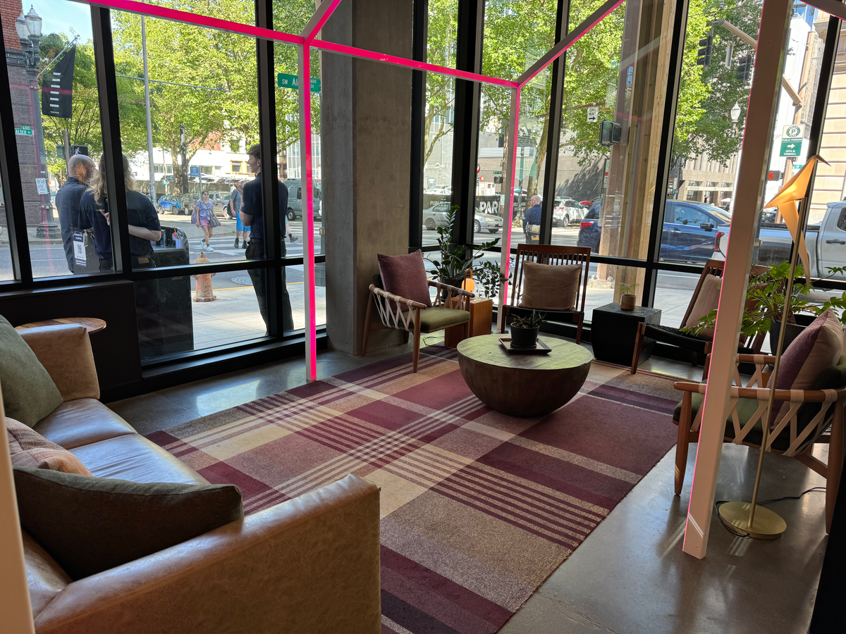 Hyatt Centric Downtown Portland lobby seating