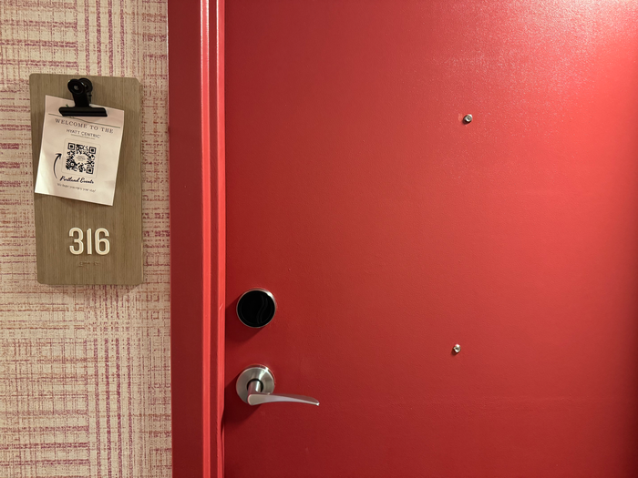 Hyatt Centric Downtown Portland room door 316 Hyatt Centric Downtown Portland room door 316