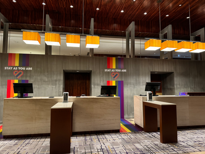 Hyatt Regency Hong Kong Tsim Sha Tsui lobby reception desk Hyatt Regency Hong Kong Tsim Sha Tsui lobby reception desk