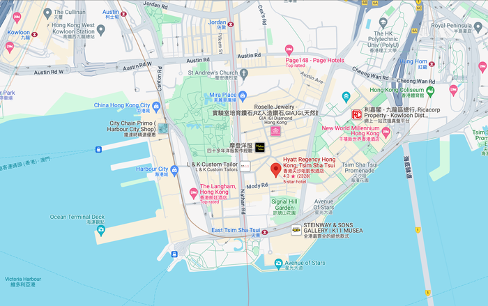 Hyatt Regency Hong Kong Tsim Sha Tsui location Hyatt Regency Hong Kong Tsim Sha Tsui location