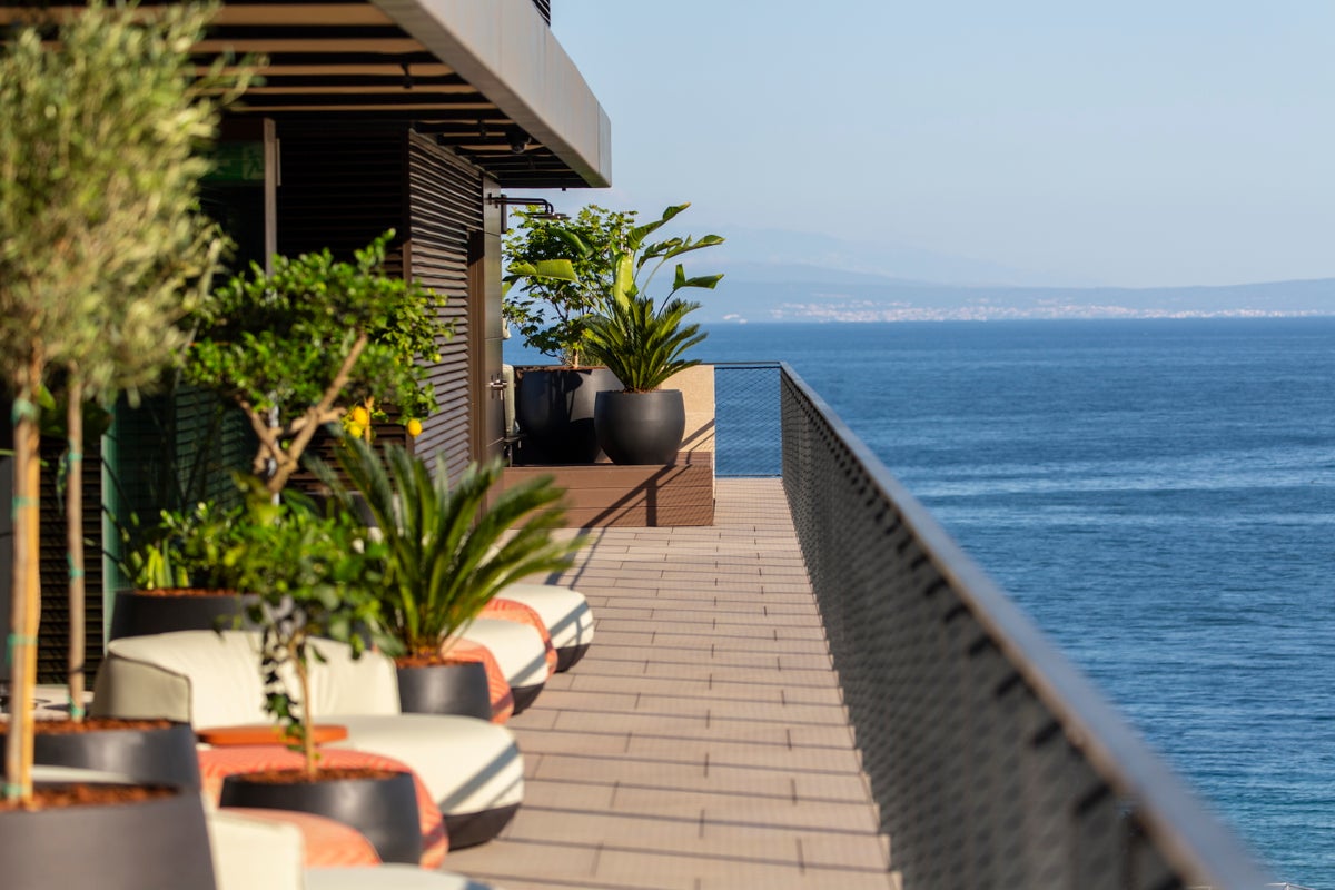 Keight Hotel Opatija Curio Collection by Hilton Outdoor Seating and Ocean View