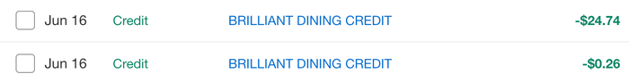 Marriott Bonvoy Brilliant dining credit. Image Credit American Express Marriott Bonvoy Brilliant dining credit. Image Credit American Express