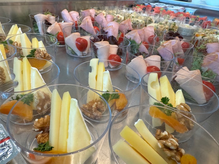 Oryx Lounge North DOH cheese meat cups Oryx Lounge North DOH cheese meat cups