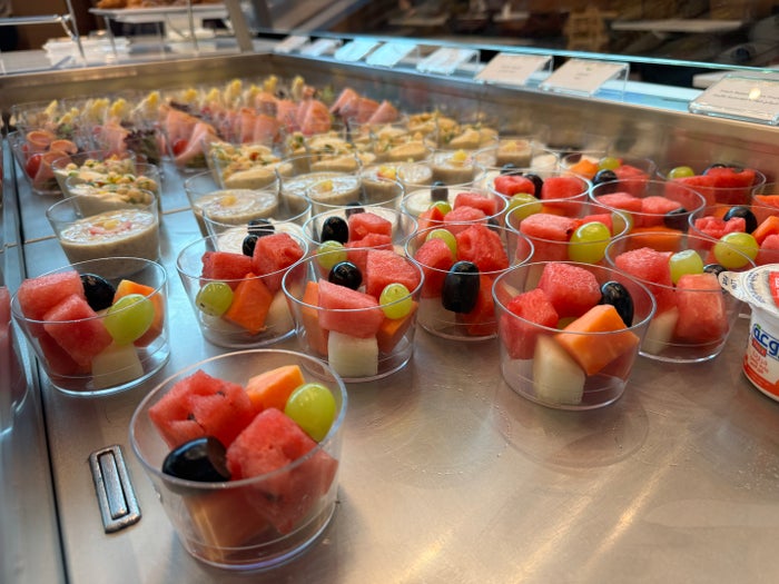 Oryx Lounge North DOH cold fruit cups Oryx Lounge North DOH cold fruit cups