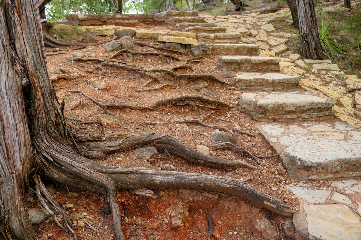 Hiking trail at Pedernales Falls State Park, Texas