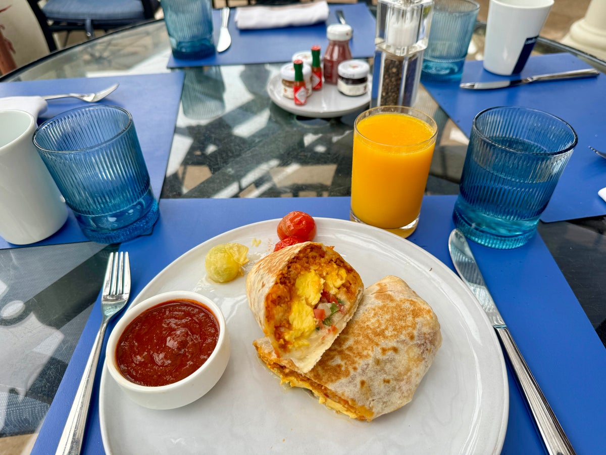 Ritz Carlton Bacara Santa Barbara Bistro Breakfast Burrito