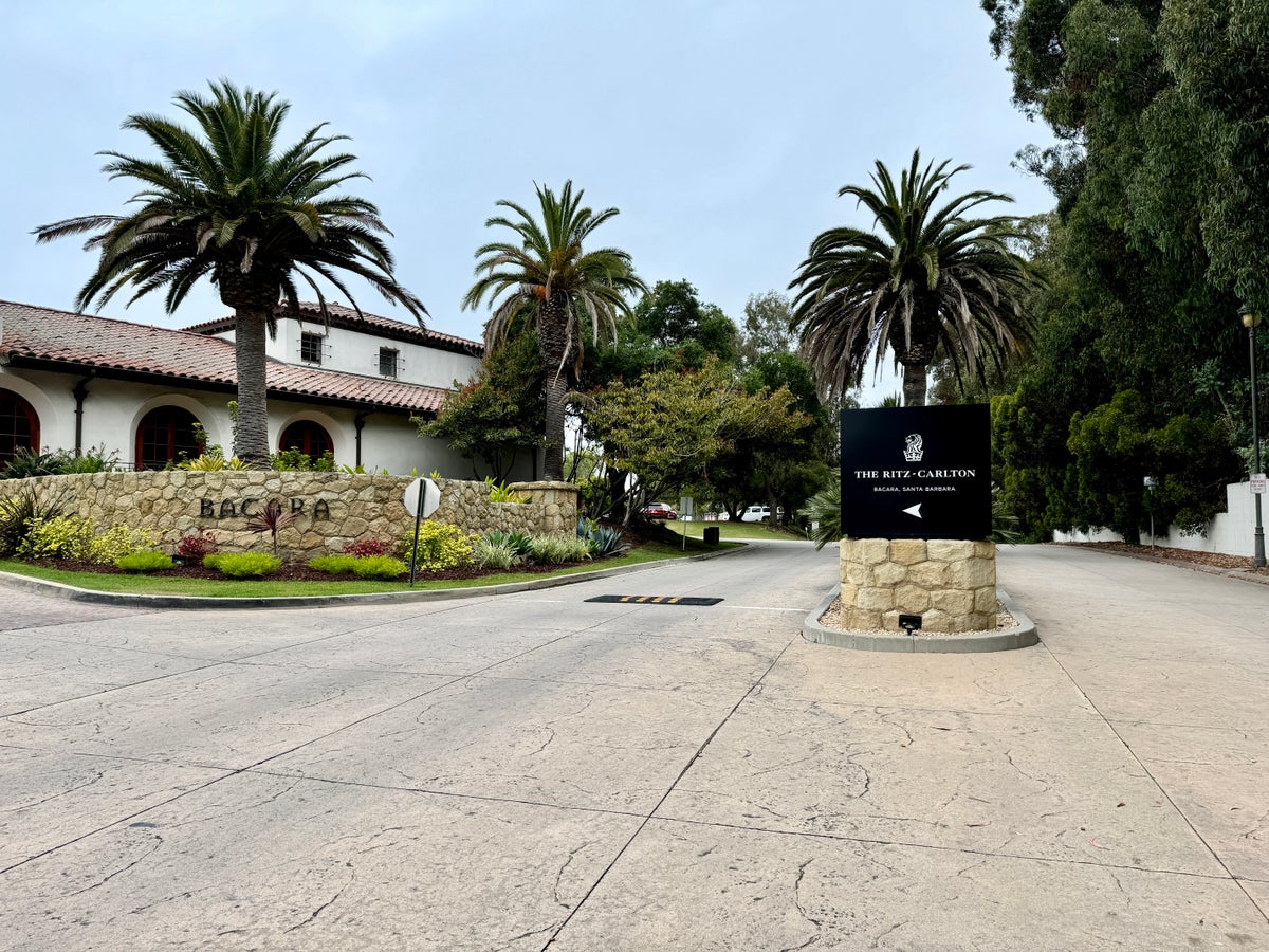 Ritz Carlton Bacara Santa Barbara Entrance From Street