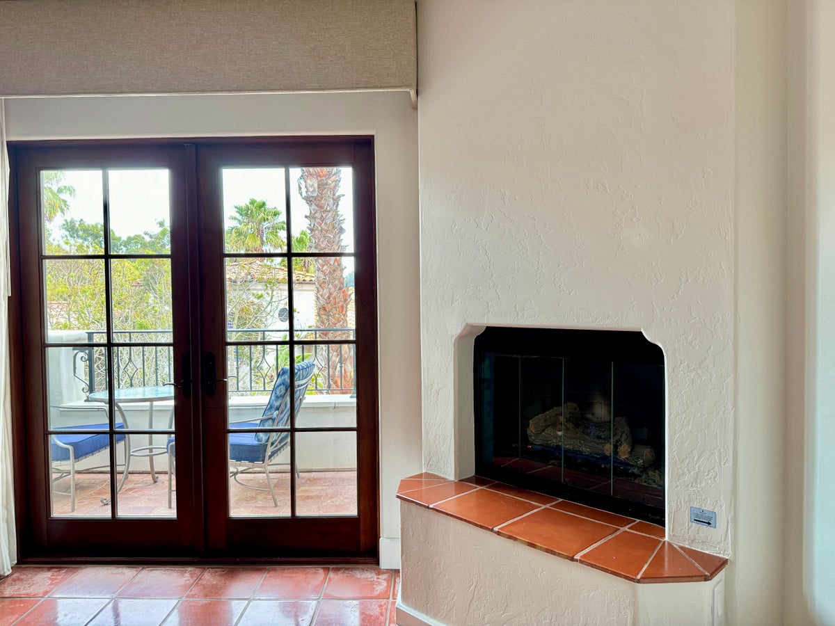 Ritz Carlton Bacara Santa Barbara Fireplace and French Doors