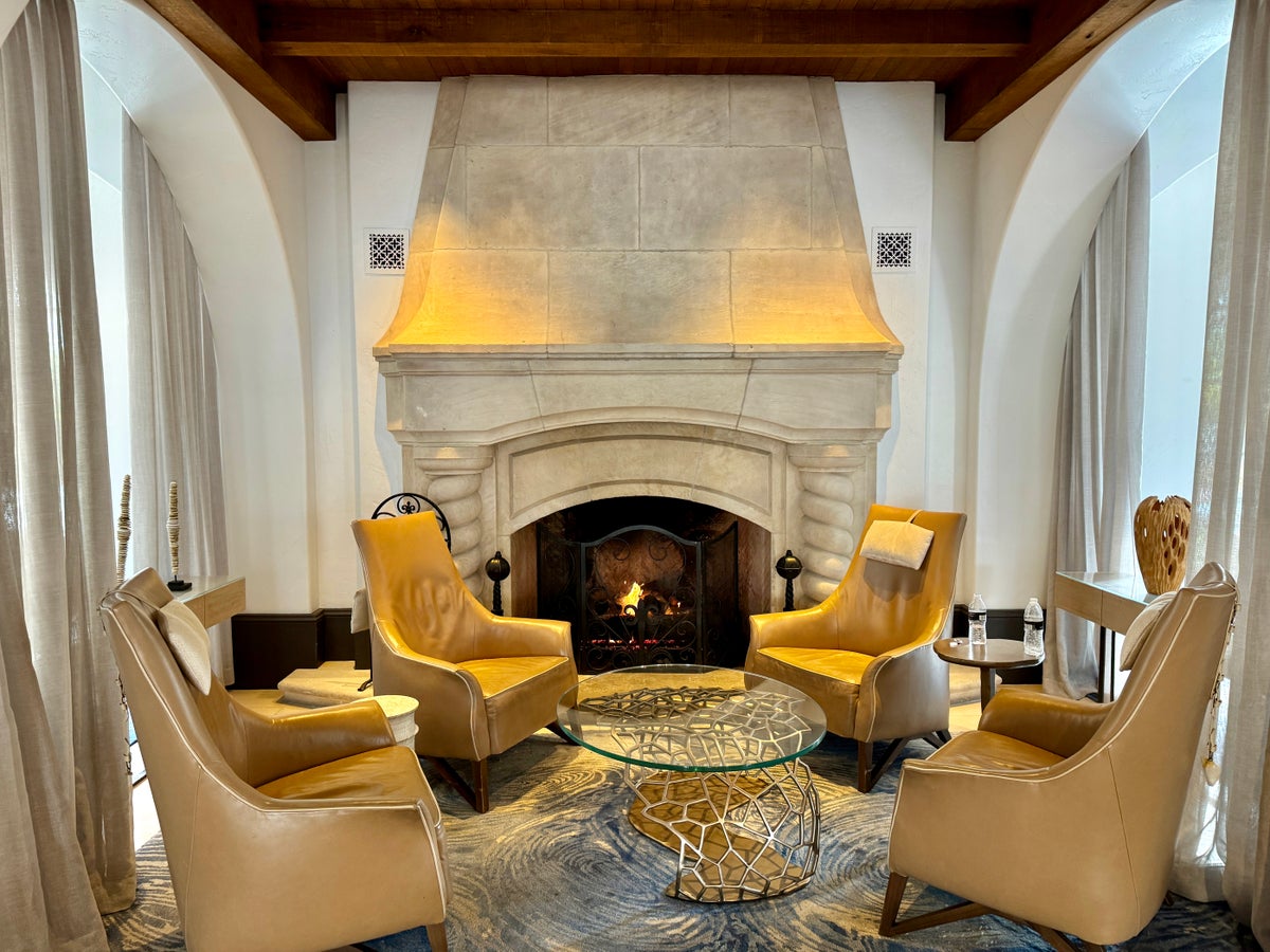 Ritz Carlton Bacara Santa Barbara Lobby Fireplace