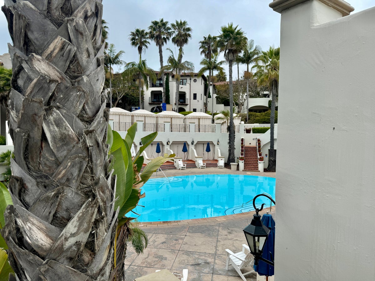 Ritz Carlton Bacara Santa Barbara Oval Pool View From Stairs