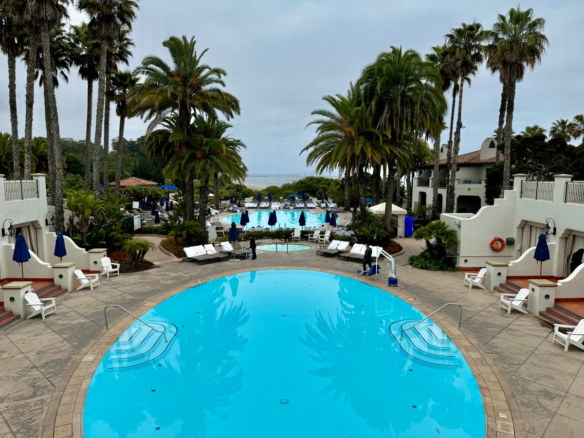 Ritz Carlton Bacara Santa Barbara Oval Pool With Cabanas