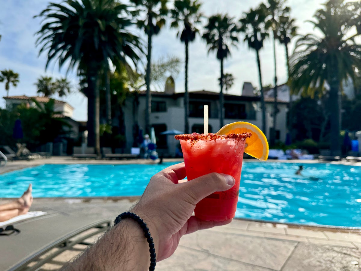 Ritz Carlton Bacara Santa Barbara Poolside Drink