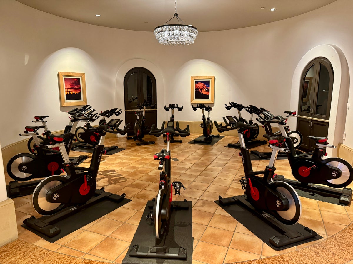 Ritz Carlton Bacara Santa Barbara Spinning Studio