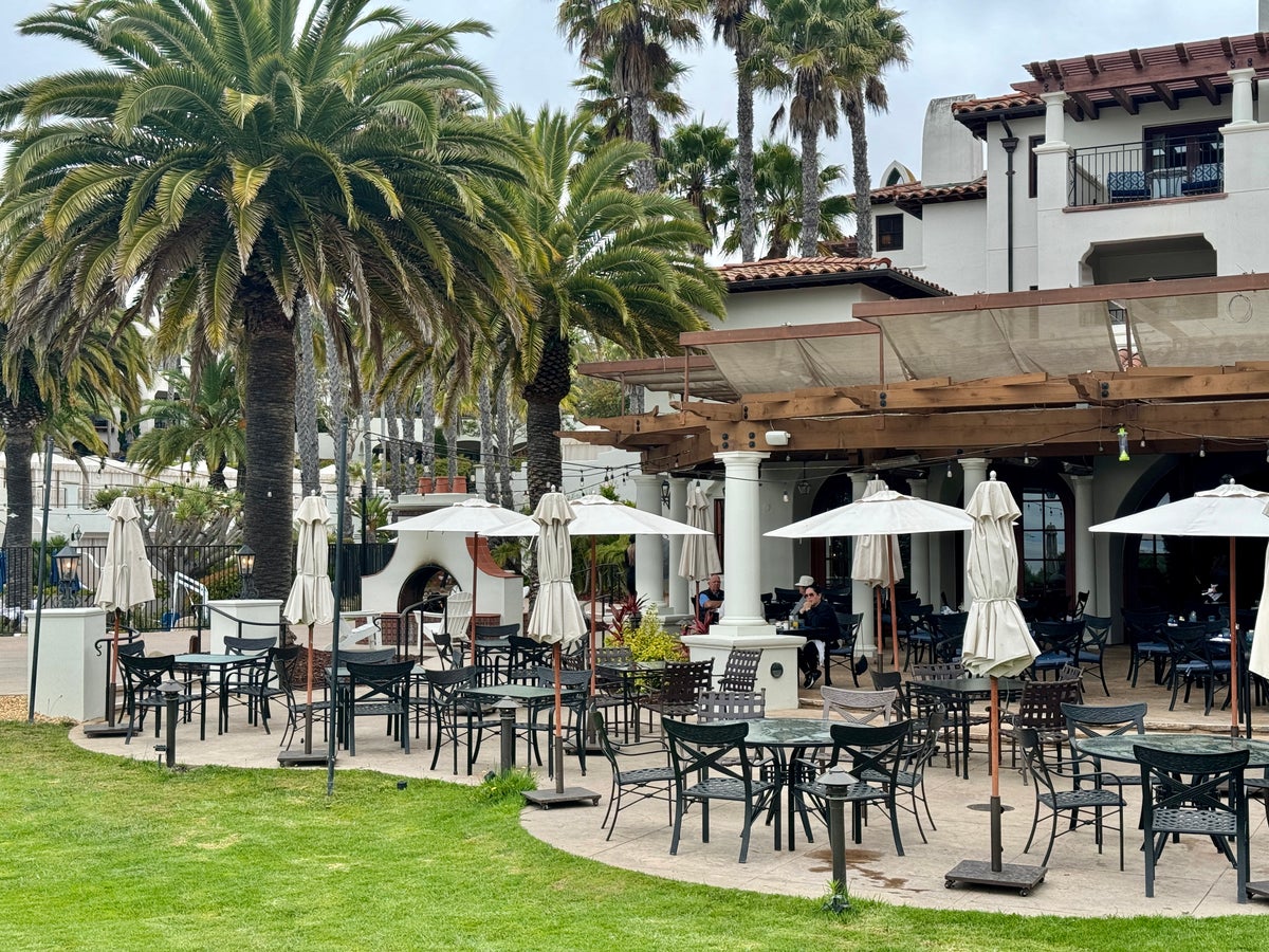 Ritz Carlton Bacara Santa Barbara View of Bistro Terrace