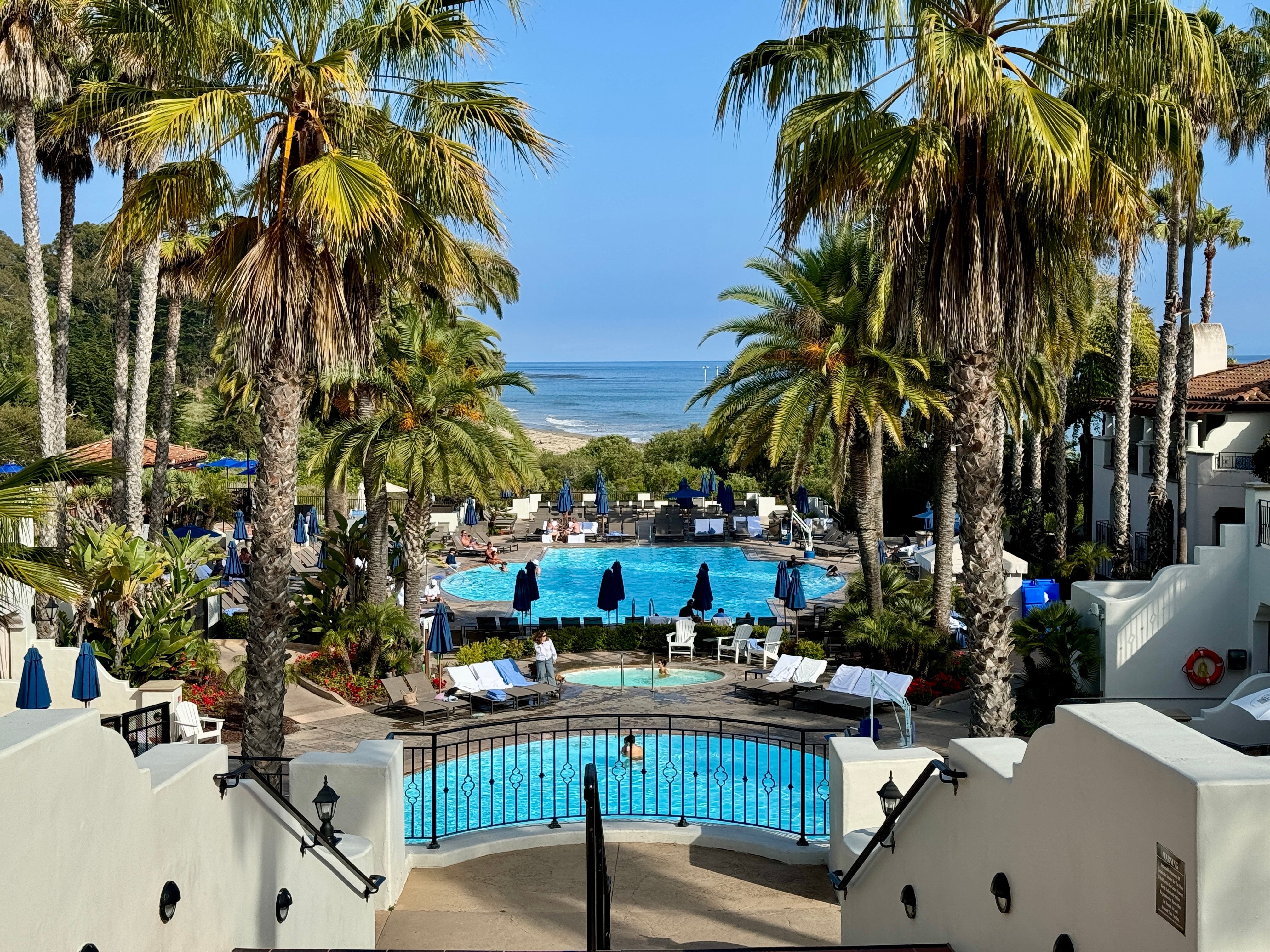 Ritz Carlton Bacara Santa Barbara View of Pools and Ocean