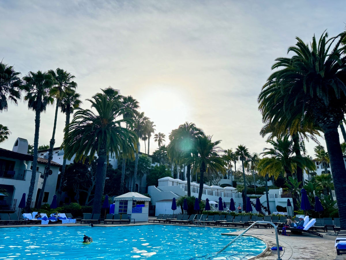 Ritz Carlton Bacara Santa Barbara View of Resort From Main Pool